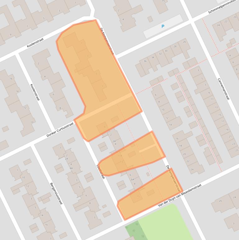 Kaart van postcodegebied 5344HN.