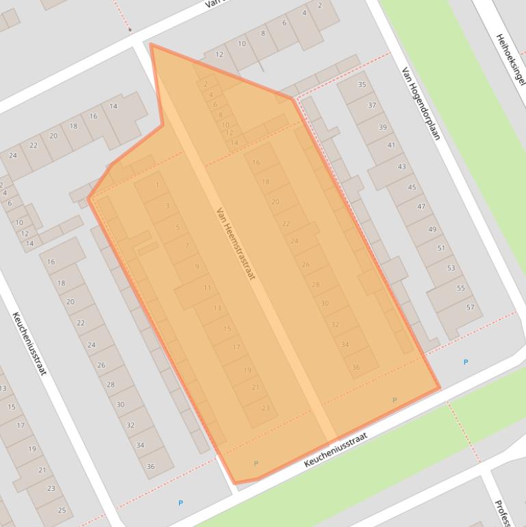 Kaart van postcodegebied 5344HX.