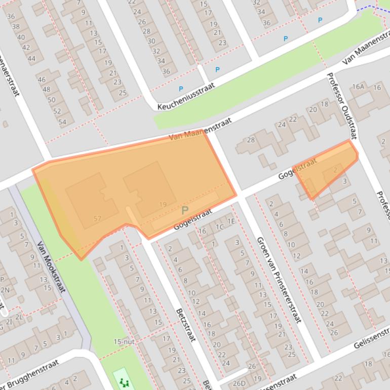 Kaart van postcodegebied 5344JP.