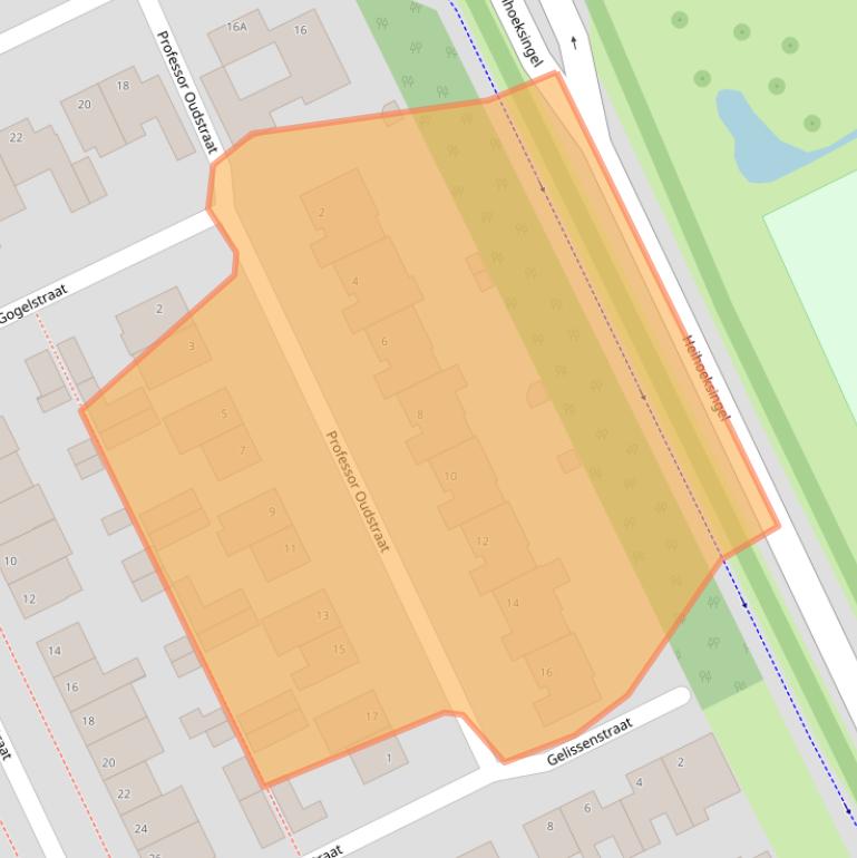 Kaart van postcodegebied 5344JR.