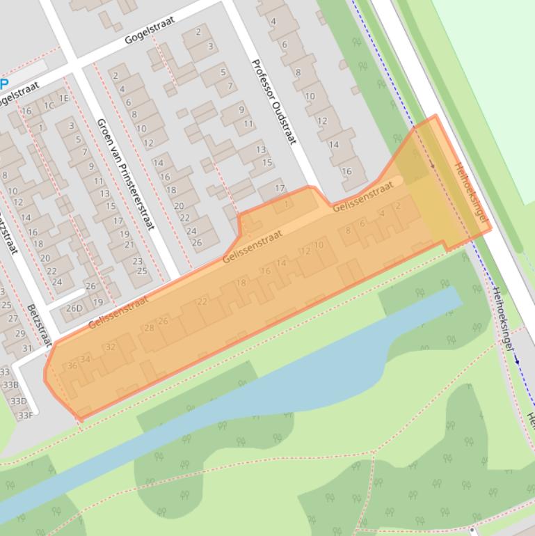 Kaart van postcodegebied 5344JV.