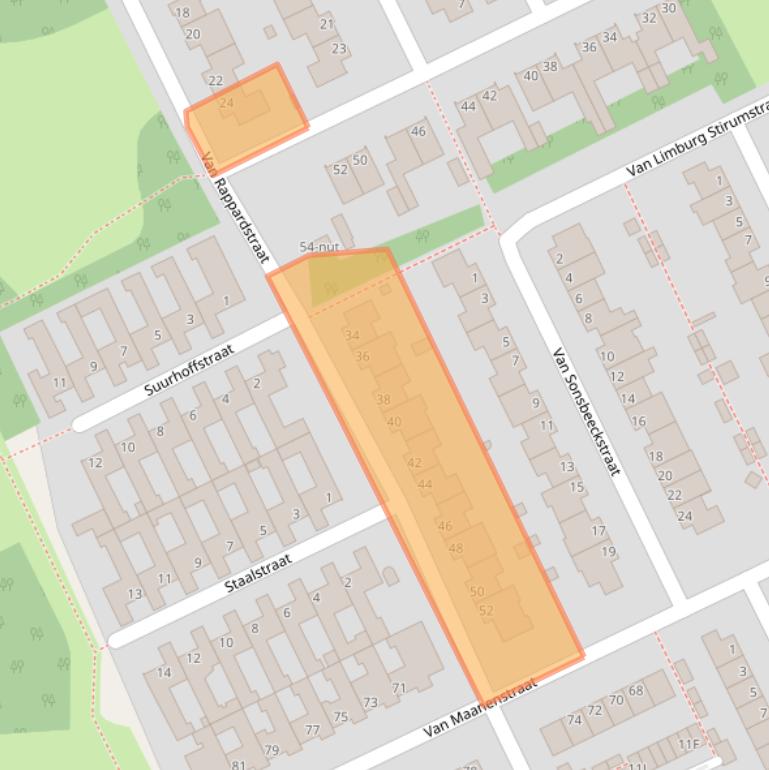 Kaart van postcodegebied 5344KB.