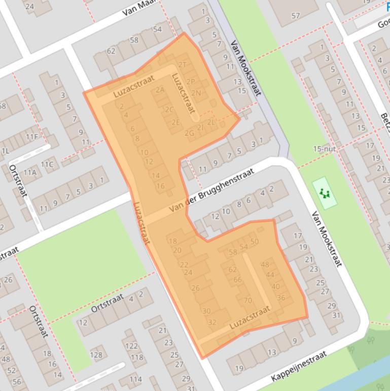 Kaart van postcodegebied 5344KS.