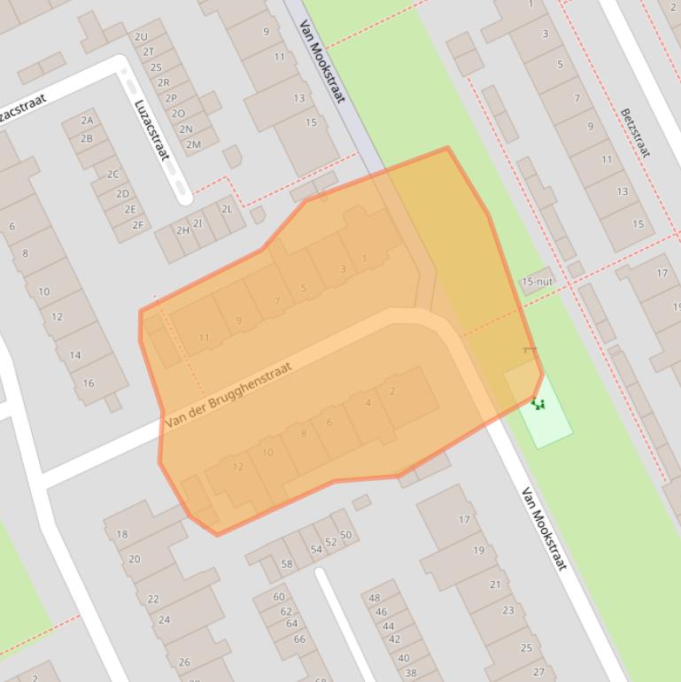 Kaart van postcodegebied 5344KT.