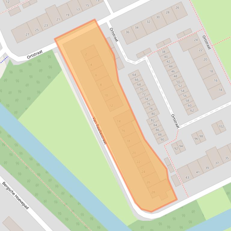 Kaart van postcodegebied 5344KZ.