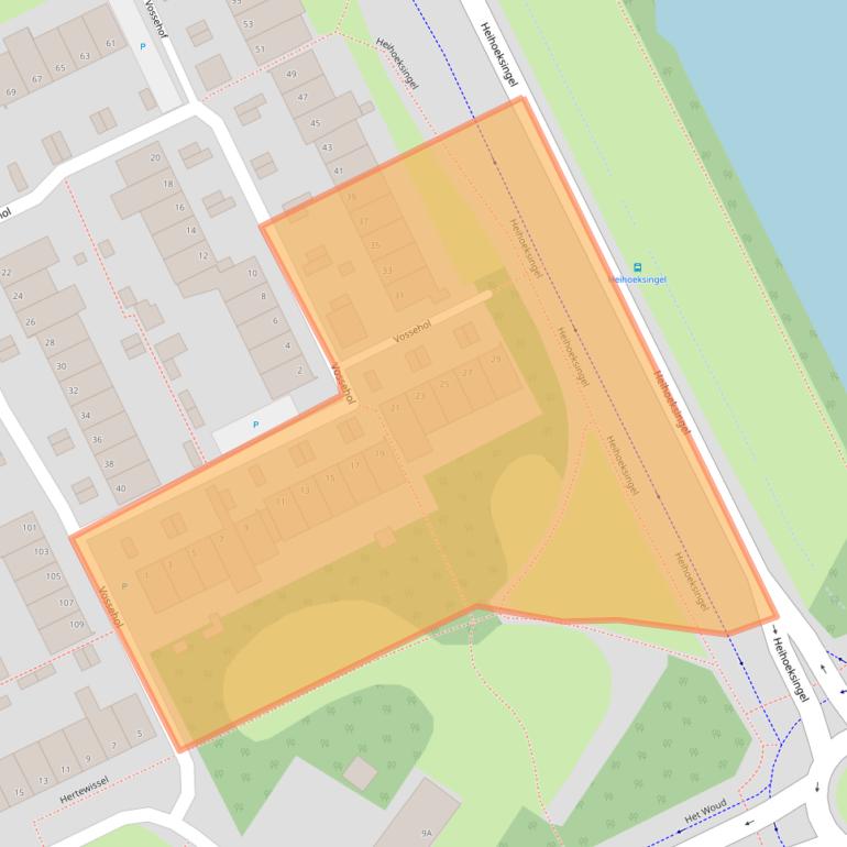 Kaart van postcodegebied 5344LA.