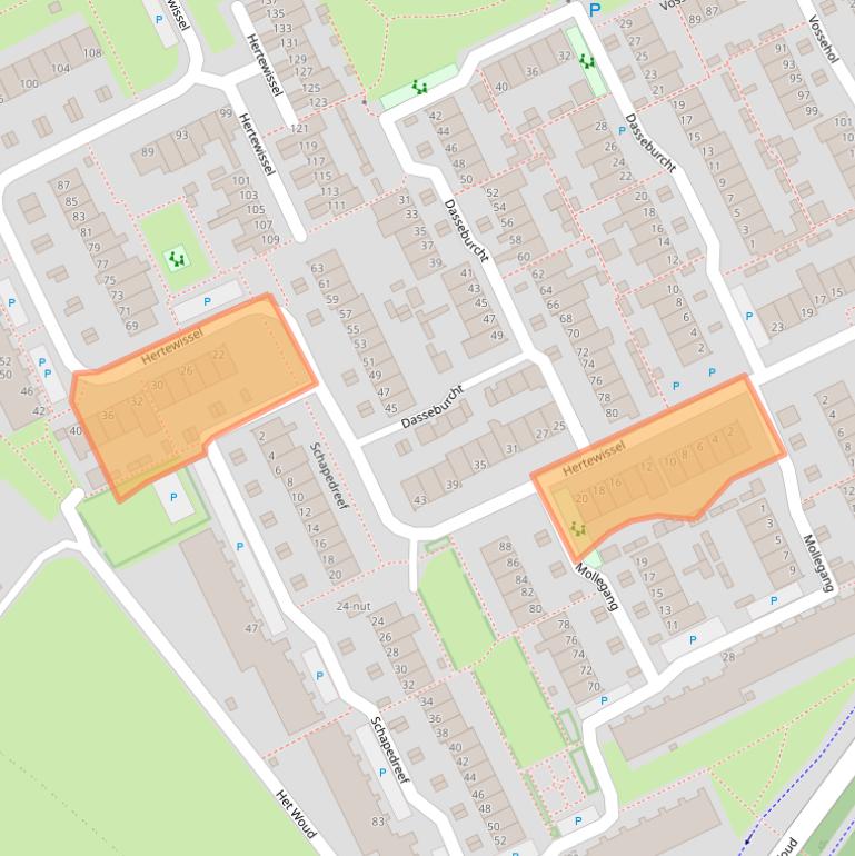 Kaart van postcodegebied 5344LJ.