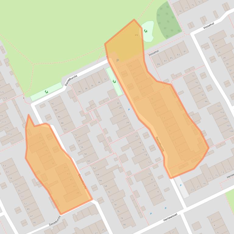 Kaart van postcodegebied 5344LM.