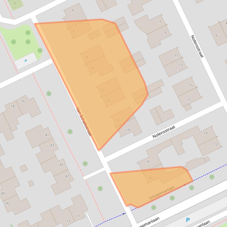 Kaart van postcodegebied 5344SE.