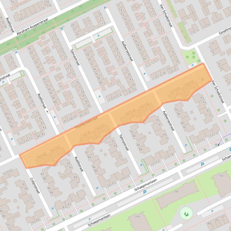 Kaart van postcodegebied 5344SN.