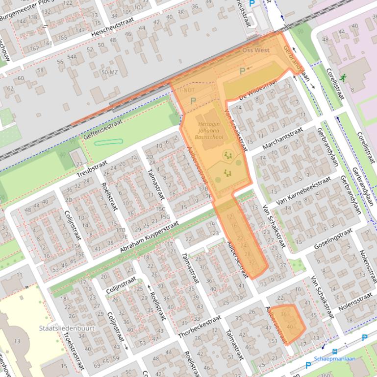 Kaart van postcodegebied 5344SV.