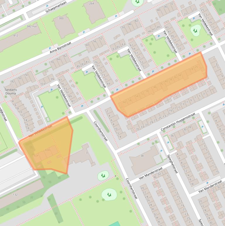 Kaart van postcodegebied 5344TD.
