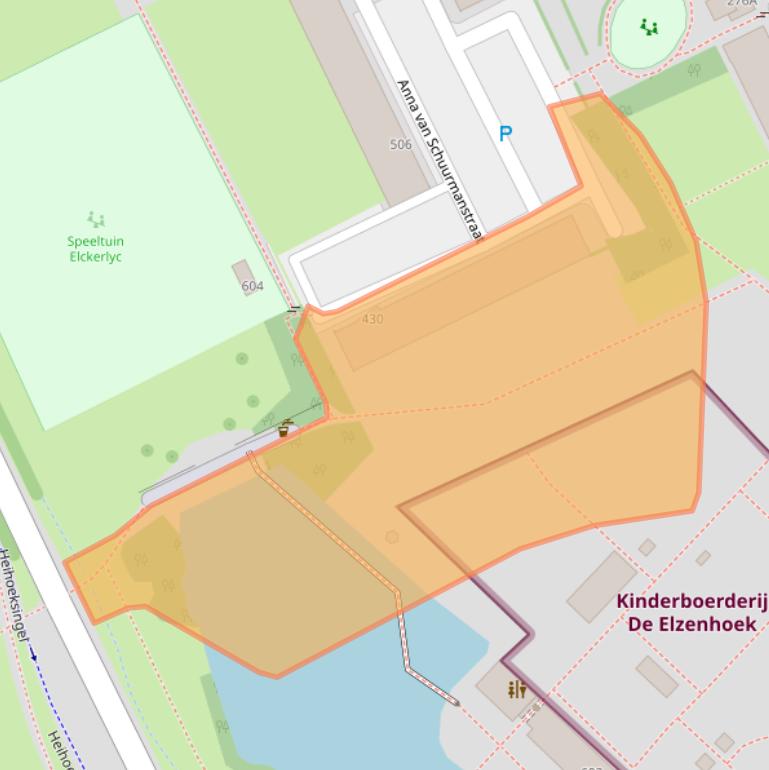 Kaart van postcodegebied 5344TW.