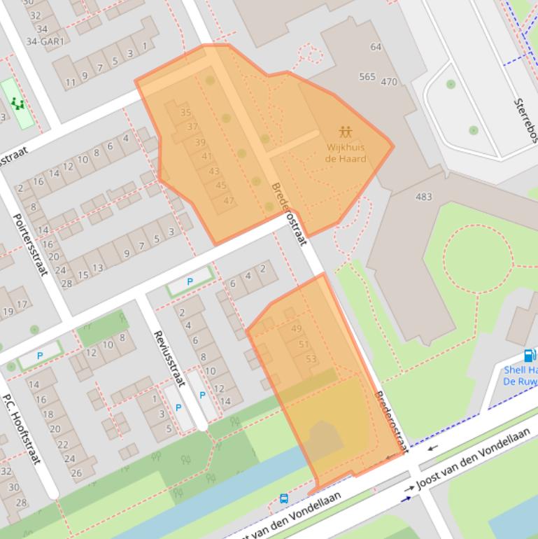 Kaart van postcodegebied 5344VB.