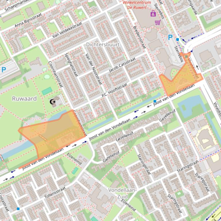 Kaart van postcodegebied 5344VG.