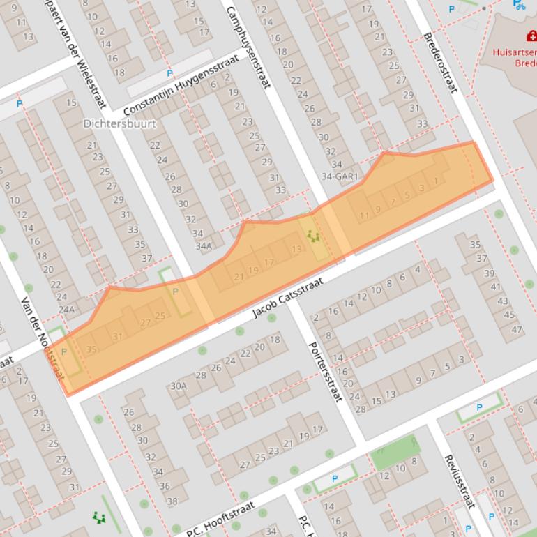 Kaart van postcodegebied 5344VH.