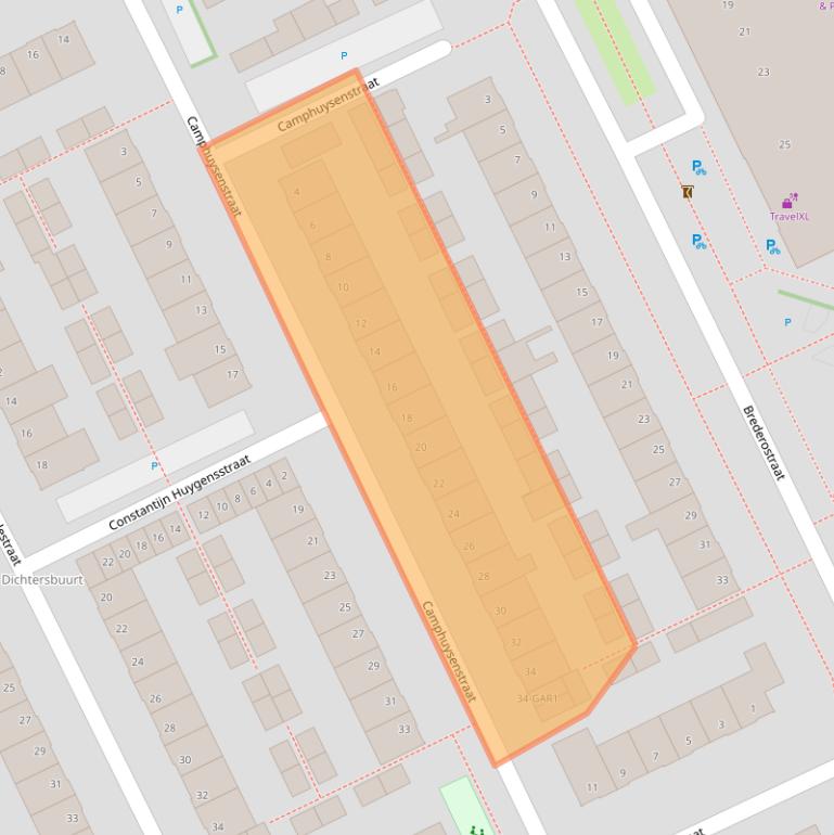 Kaart van postcodegebied 5344VL.