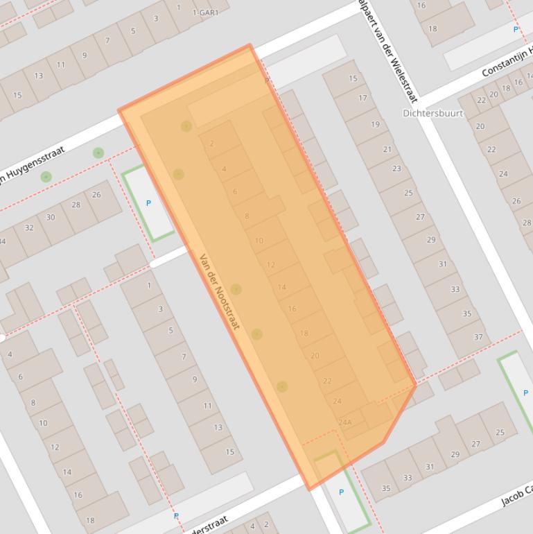 Kaart van postcodegebied 5344VT.