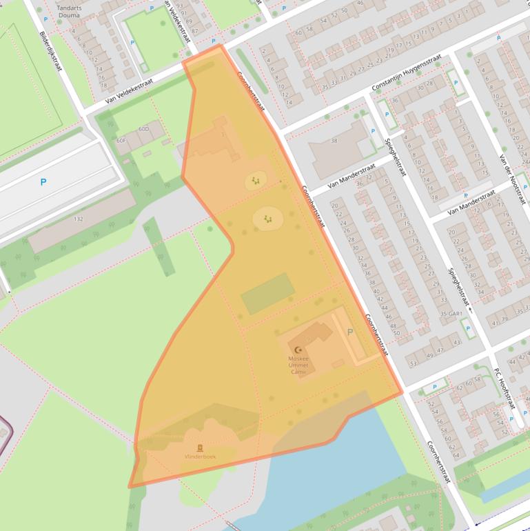 Kaart van postcodegebied 5344XJ.