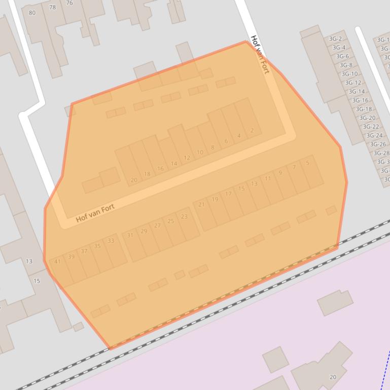 Kaart van postcodegebied 5345AK.