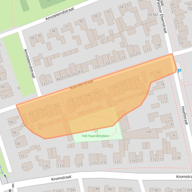 Kaart van postcodegebied 5345AP.