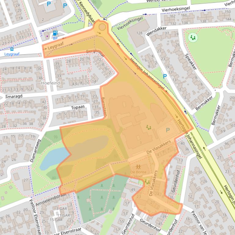 Kaart van postcodegebied 5345BC.