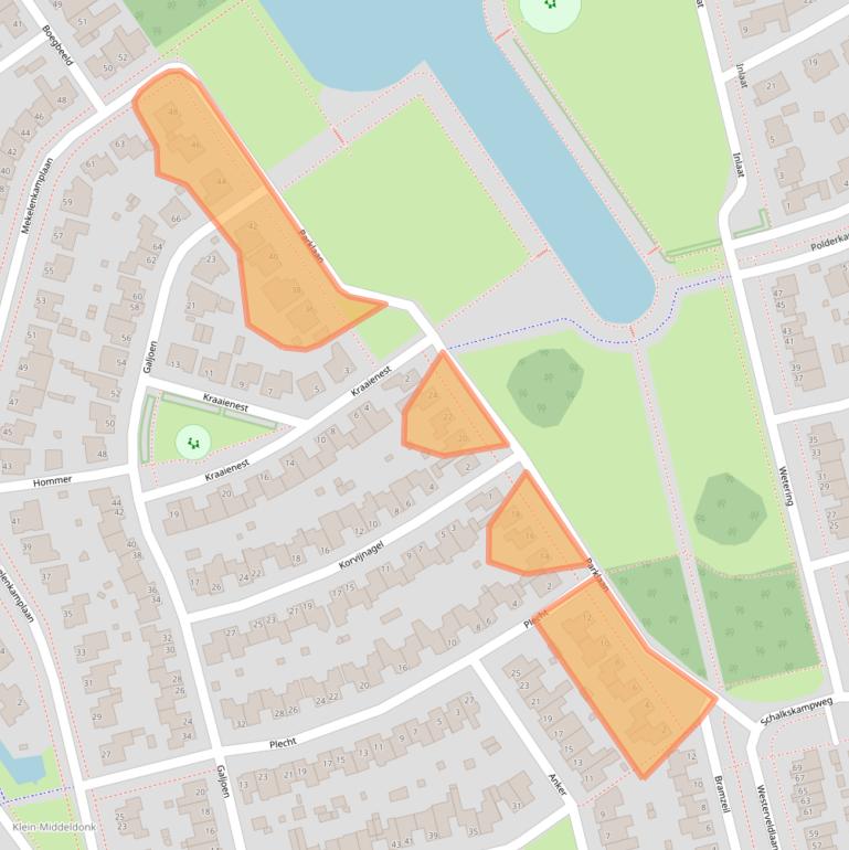 Kaart van postcodegebied 5345BV.