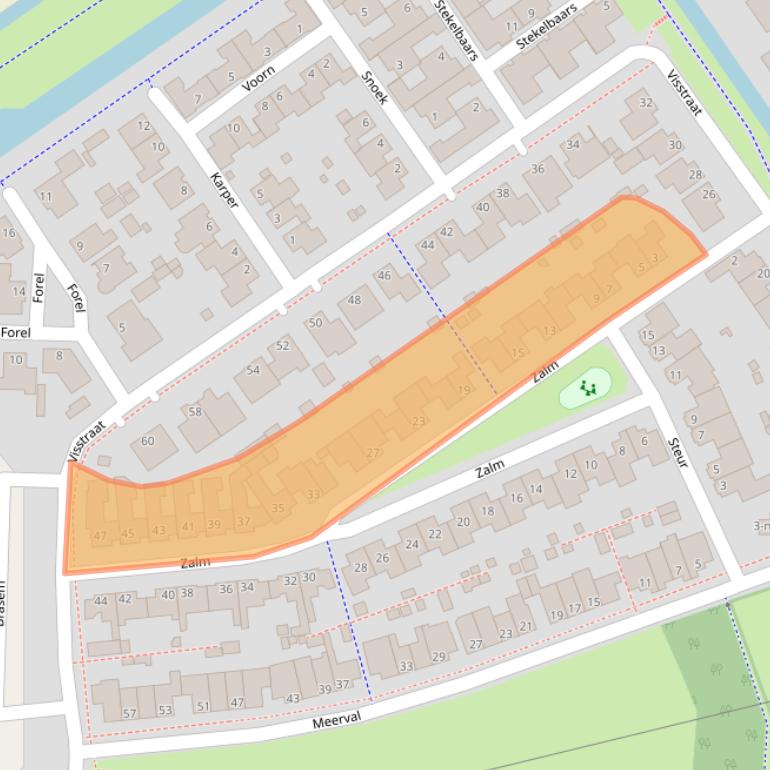 Kaart van postcodegebied 5345DE.