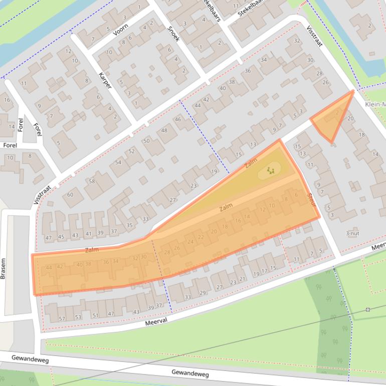 Kaart van postcodegebied 5345DG.