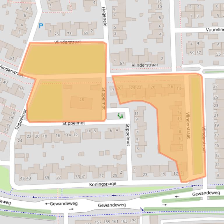 Kaart van postcodegebied 5345EC.