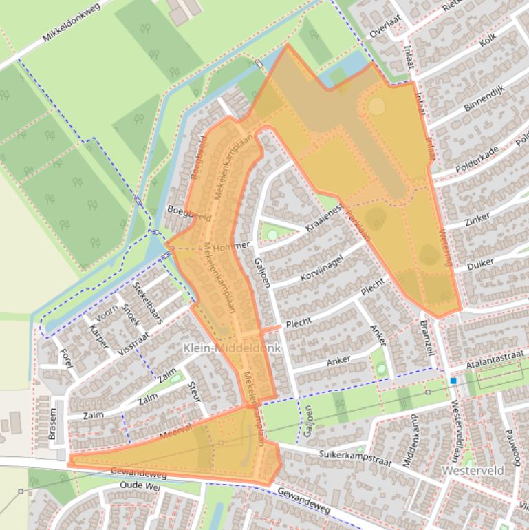 Kaart van postcodegebied 5345GL.