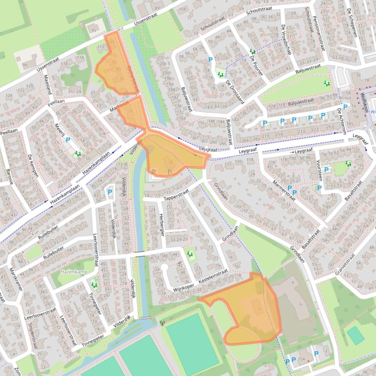 Kaart van postcodegebied 5345HE.