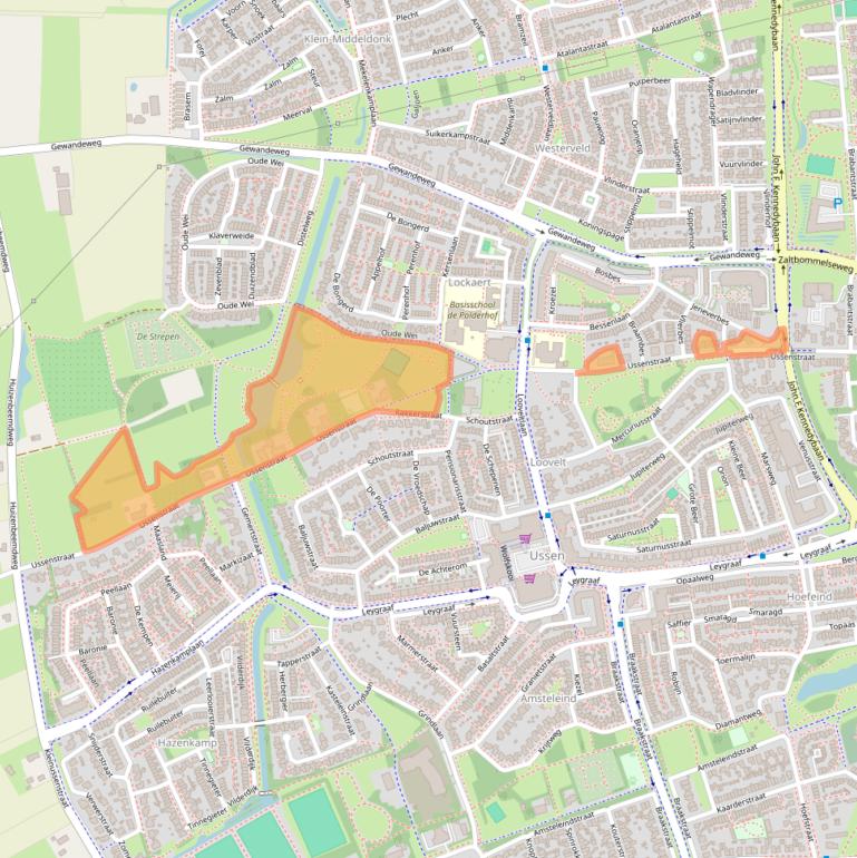 Kaart van postcodegebied 5345HH.