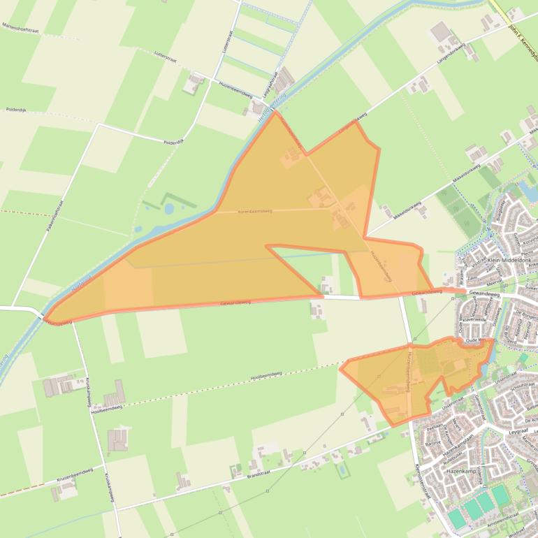 Kaart van postcodegebied 5345HL.