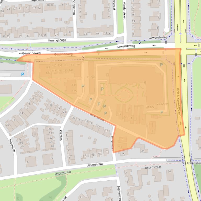 Kaart van postcodegebied 5345JB.
