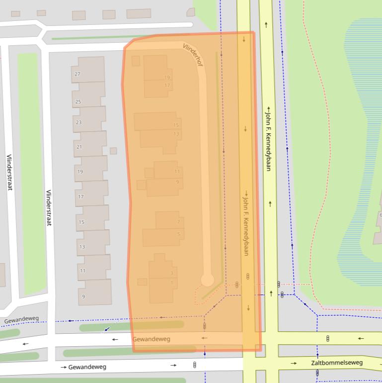Kaart van postcodegebied 5345JX.
