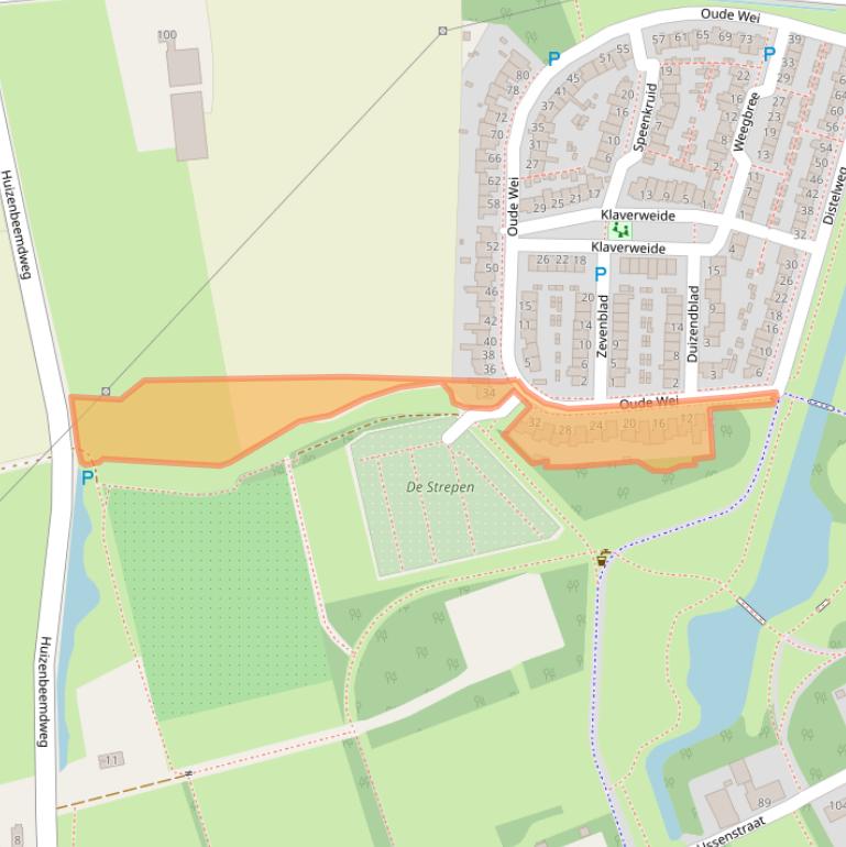 Kaart van postcodegebied 5345KH.