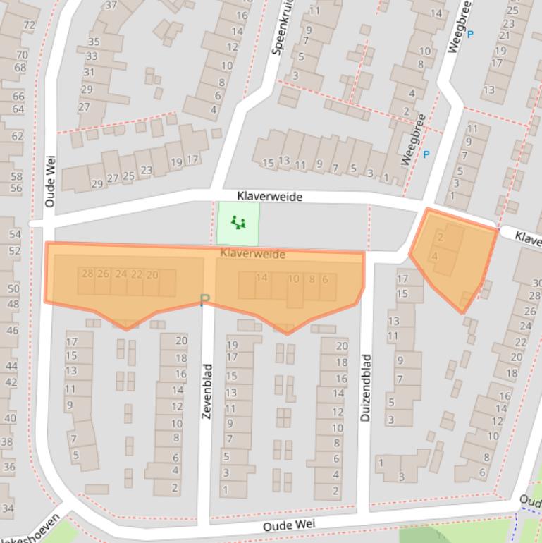 Kaart van postcodegebied 5345KR.