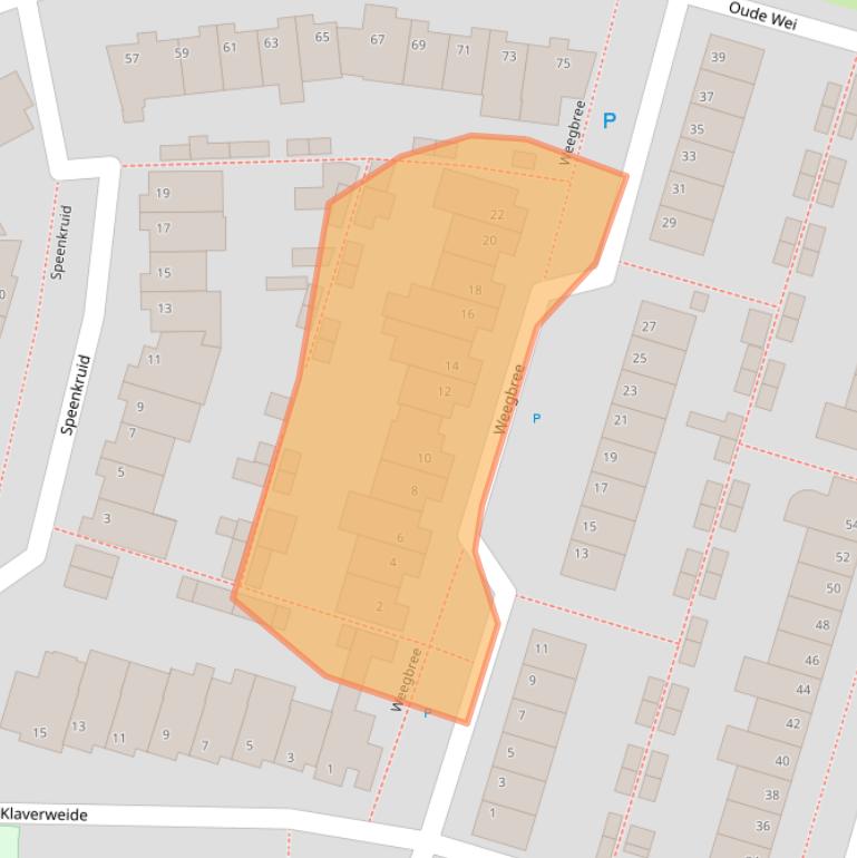 Kaart van postcodegebied 5345KT.