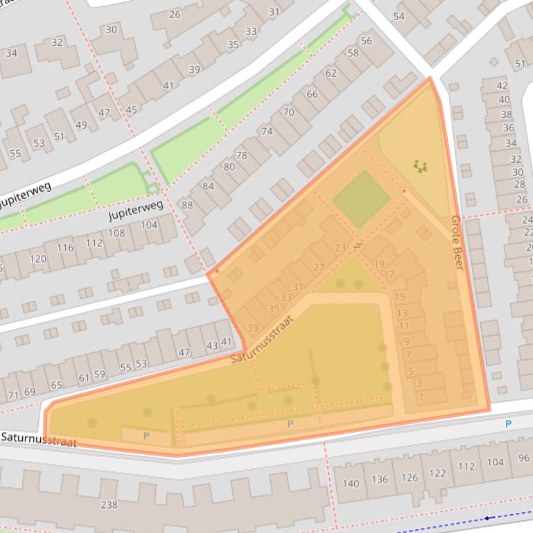 Kaart van postcodegebied 5345LA.