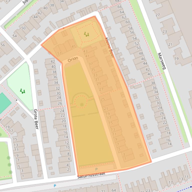 Kaart van postcodegebied 5345LJ.
