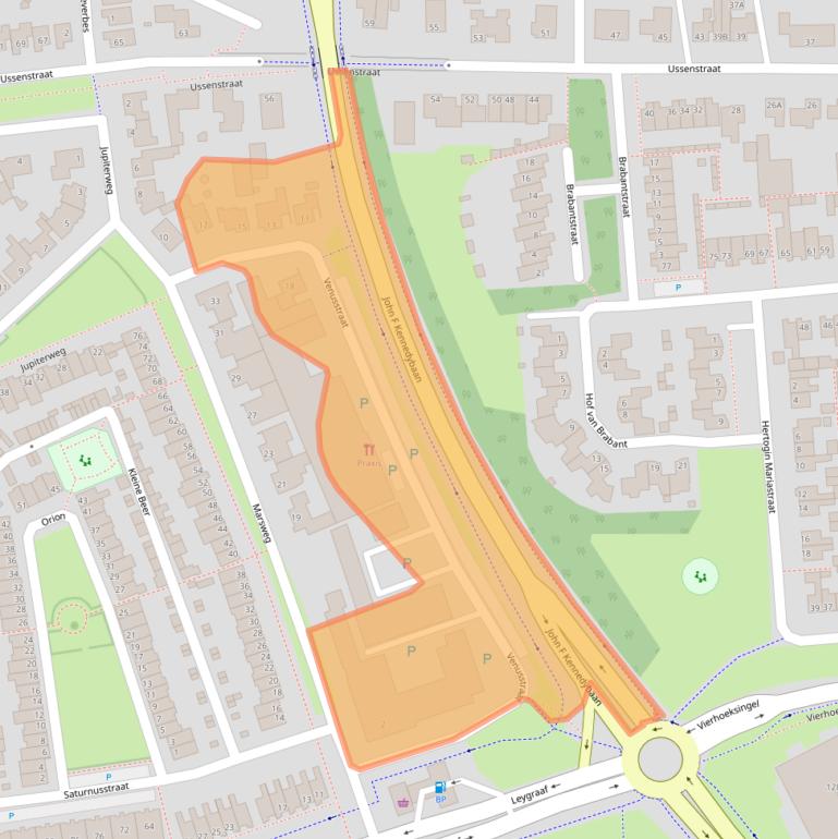 Kaart van postcodegebied 5345LP.