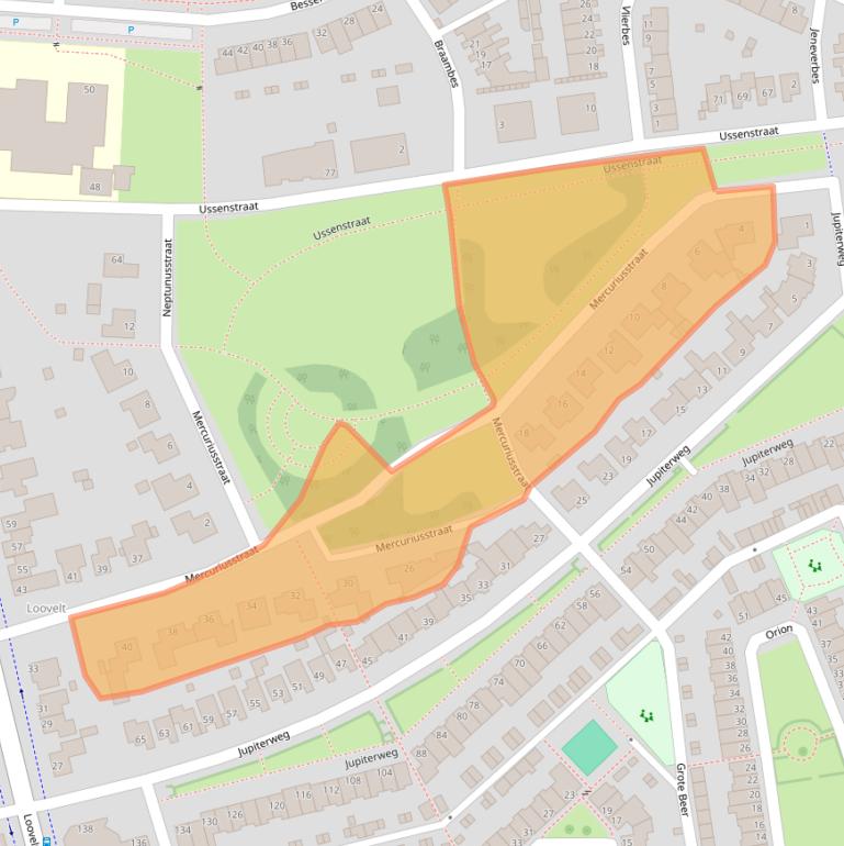 Kaart van postcodegebied 5345LX.
