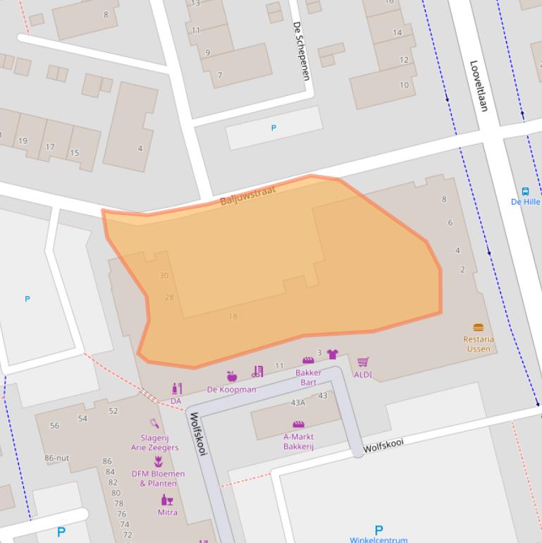 Kaart van postcodegebied 5345MC.