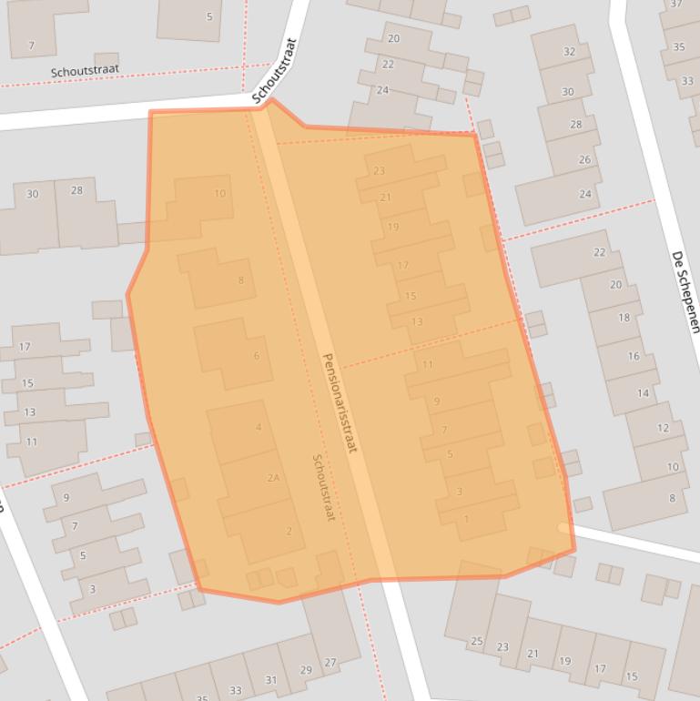 Kaart van postcodegebied 5345ML.