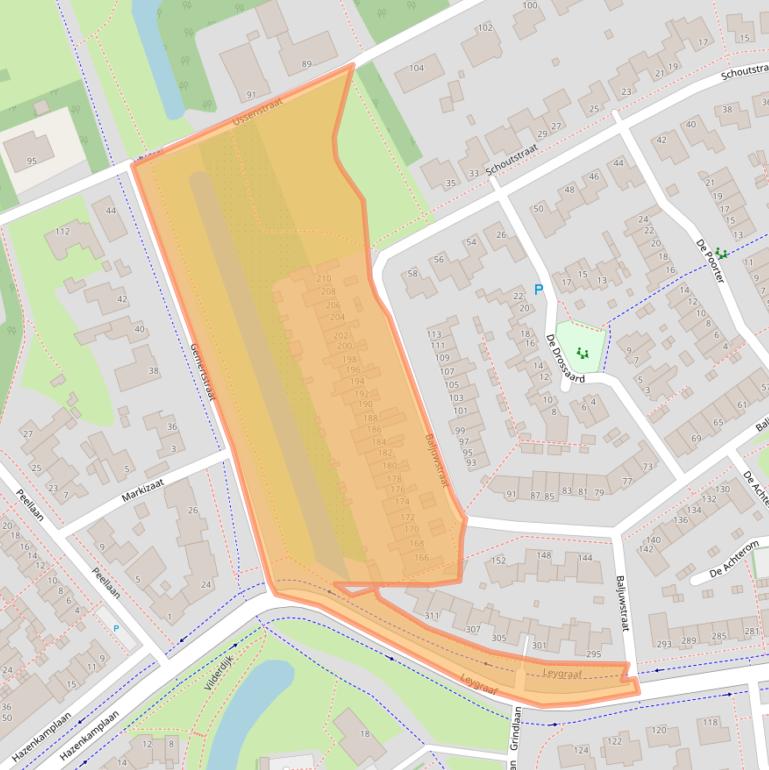 Kaart van postcodegebied 5345MN.