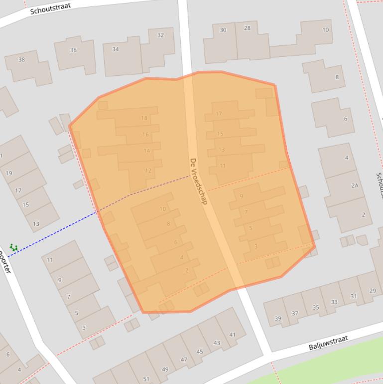 Kaart van postcodegebied 5345MP.