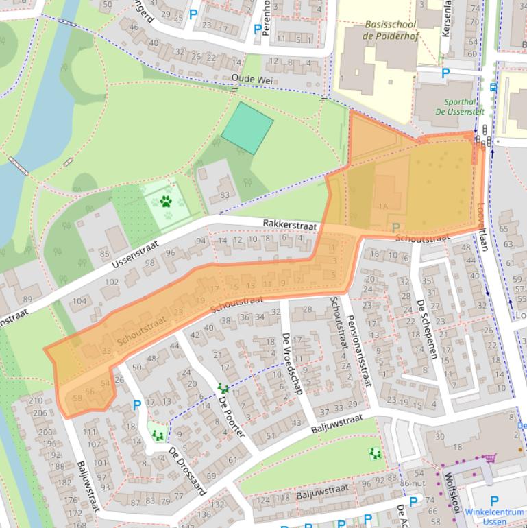 Kaart van postcodegebied 5345MT.