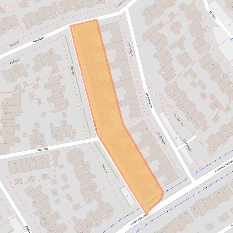 Kaart van postcodegebied 5345NH.