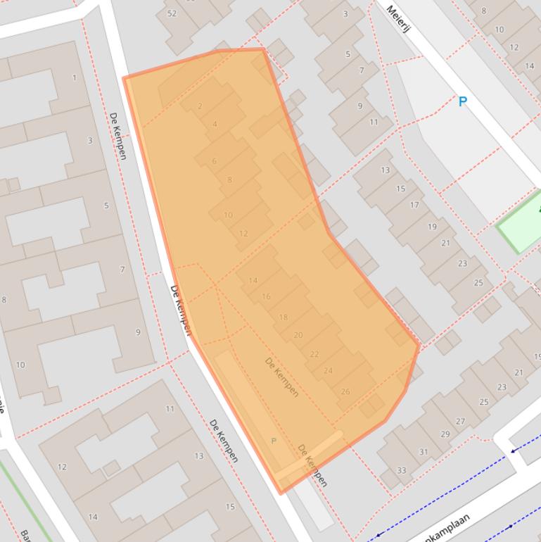 Kaart van postcodegebied 5345NK.